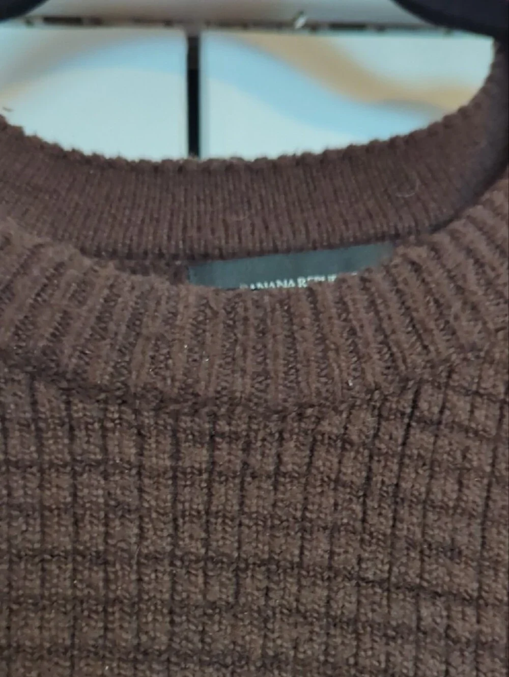 Banana Republic Cozy Textured Brown Sweater